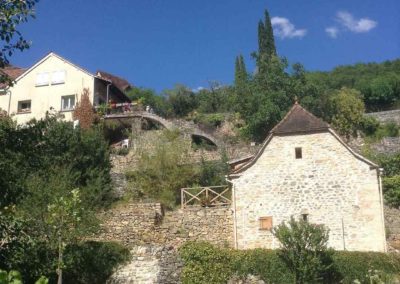 Jardin dans le bourg de Larnagol